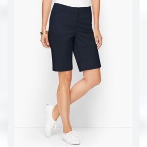 TALBOTS NWT The Perfect Short Twill Bermudas Navy Women's Size 4-6‎
